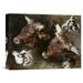 Global Gallery 'Heads of Sheep & Cattle' by Sir Edwin Landseer Painting Print on Wrapped Canvas in Brown | 16.98 H x 22 W x 1.5 D in | Wayfair