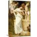 Global Gallery 'Blessures D'Amour' by William-Adolphe Bouguereau Painting Print on Wrapped Canvas in Brown/Gray | 30 H x 18.09 W x 1.5 D in | Wayfair