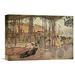 Global Gallery 'Evening Breeze' by Henri-Edmond Cross Painting Print on Wrapped Canvas in Black/Brown/Green | 15.44 H x 22 W x 1.5 D in | Wayfair