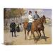 Global Gallery 'The Morning Ride' by Erik Henningsen Painting Print on Wrapped Canvas in Black/Brown/Green | 23.79 H x 30 W x 1.5 D in | Wayfair