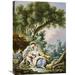 Global Gallery 'The Rest. Pensent-Ils a Ce Mouton?' by Francois Boucher Painting Print on Wrapped Canvas in Blue/Green | Wayfair GCS-265971-22-142