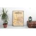 Wrought Studio™ 'Memphis City Map' Graphic Art Print Poster in Light Paper in Orange | 24 H x 18 W x 0.05 D in | Wayfair VRKG7494 43630078