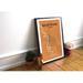 Wrought Studio™ 'Baton Rouge City Map' Graphic Art Print Poster in Orange Paper in White | 36 H x 24 W x 0.05 D in | Wayfair VRKG7583 43631043
