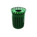 Wausau Tile Inc 36 Gallon Open Recycling Bin Stainless Steel in Green | 31.25 H x 22 W x 22 D in | Wayfair MF3298-6969