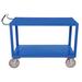 Vestil 3.6 K 60" Ergo Handle Utility Cart w/ Poly Casters Metal in Blue | 65.88 H x 30 W x 60 D in | Wayfair DH-PU2.4-3060