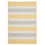 Gray/Yellow 24 x 0.5 in Indoor/Outdoor Area Rug - Isabelle & Max™ Almina Yellow Shimmer Hand-Braided Area Rug | 24 W x 0.5 D in | Wayfair