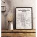 Williston Forge 'Oklahoma City City Map' Graphic Art Print Poster in White/Gray Paper in Gray/White | 17 H x 11 W x 0.05 D in | Wayfair