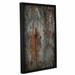 Williston Forge 'Slate' Framed Graphic Art Print on Canvas in Brown/Gray | 18 H x 12 W x 2 D in | Wayfair WLFR5439 43914536