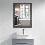 Millwood Pines Safari Traditional Accent Mirror Wood in Gray | 46 H x 30 W x 0.75 D in | Wayfair WLGN3456 46343078