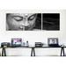 World Menagerie Photography Chinese Buddha 3 Piece Graphic Art on Wrapped Canvas Set Canvas, Wood in Black/White | 30 H x 90 W x 1.5 D in | Wayfair