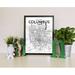 Williston Forge 'Columbus City Map' Graphic Art Print Poster in Ink Paper in Gray | 20 H x 16 W x 0.05 D in | Wayfair WLFR5208 43629465