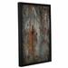 Williston Forge 'Slate' Framed Graphic Art Print on Canvas Metal in Brown/Gray | 48 H x 32 W x 2 D in | Wayfair WLFR5439 43914539