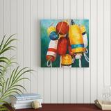 Highland Dunes Buoys Outdoor Canvas Art All-Weather Canvas | 24 H x 24 W x 1.5 D in | Wayfair 2172E5E7894C4D6597BAAFCE0A653605