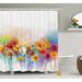 Winston Porter Kassandra Single Shower Curtain + Hooks Polyester | 84 H x 69 W in | Wayfair WNPR1935 39137361