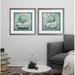 Winston Porter 'Mirror Bath I' 2 Piece Framed Graphic Art Print Set Wood/Canvas/Paper in Brown | 16 H x 0.75 D in | Wayfair