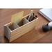 Yamazaki Home Desk Organizer - Tv Remote Control & Pen Holder, Steel + Wood in Brown | 4 H x 9.8 W x 2.8 D in | Wayfair 2732