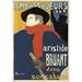 McGaw Graphics 'Ambassadeurs: Aristide Bruant, 1892' Vintage Advertisement Print, Poster Paper in Blue/Red/Yellow | 19 H x 13 W x 0.125 D in | Wayfair