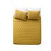 George Oliver Deco Cotton Blend Reversible 3 Piece Quilt Set Polyester/Polyfill/Microfiber in Yellow | Full/Queen Quilt + 2 Standard Shams | Wayfair