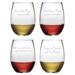 Susquehanna Glass 4 Piece 21 oz. Stemless Wine Glass Set Glass | 4.625 H x 3.75 W in | Wayfair WAY-9542-793-4