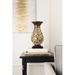 Rosdorf Park Hilldale Table Vase Resin in Brown/Yellow | 15.5 H x 7.75 W x 5.91 D in | Wayfair 38A9C3756C1B41F0A9FFBA5F07AACFF2