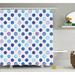 Isabelle & Max™ Acel Vintage Polka Dots Single Shower Curtain Polyester | 75 H x 69 W in | Wayfair FB4E2EBF40CA4314903561C53FC42C57