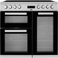 Beko KDVC90X 90cm Electric Range Cooker with Ceramic Hob - Stainless Steel