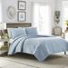Laura Ashley Felicity Solid Quilt Set Polyester/Polyfill/Cotton in Blue | Twin Quilt + 1 Standard Sham | Wayfair 210426