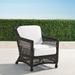 Hampton Lounge Chair in Black Walnut Finish - Rain Resort Stripe Sand - Frontgate