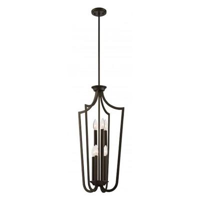 Nuvo Lighting 65977 - 6 Light Forest Bronze Caged Pendant Light Fixture (LAGUNA 6 LT CAGE PENDANT)