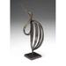 Wildwood Stylized Crane Figurine Metal in Brown/Gray | 18.5 H x 7 W x 7 D in | Wayfair 291629