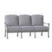 Woodard Casa 77.75" Wide Patio Sofa Metal/Sunbrella® Fabric Included in Gray | 35.25 H x 77.75 W x 35.5 D in | Wayfair 3Y0420-72