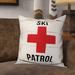 Union Rustic Lower Vobster Ski Patrol Throw Pillow Polyester/Polyfill blend | 18 H x 18 W x 1.5 D in | Wayfair 1AEF58A8946B4A4A9679C407673A68AA