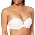 Aubade Women's Bandeau Top BELLE D'ISPAHAN White (Perle Perle) 32C