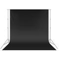 Neewer 3 x 3,6 M PRO Photo Studio Premium Polyester Faltbarer Hintergrund Hintergrund für Fotografie, Video und Fernsehen (NUR Hintergrund) - SCHWARZ