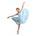 Capezio Camisole Empire Dress Dance Costume, Elegant Dance Costumes With Leotard & Flowing Georgette Skirt, Sleeveless Dress For Women, Ideal For Lyrical & Ballet Dance - Light Blue, L (Large)