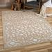 White 93 x 0.18 in Area Rug - Charlton Home® Charlton Home Farr Damask Driftwood High Low Indoor Outdoor Area Rug Polypropylene | Wayfair