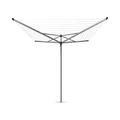 Brabantia - Topspinner - 50 Metres of Clothes Line - UV-Resistant & Non-Slip Lining - Smooth Turns - Umbrella System - Rotary Dryer with Concrete Tube 45 mm - Metallic Grey - ø 295 cm