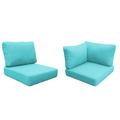 TK Classics Miami 15 Piece Outdoor Cushion Set Acrylic in Green | 6 H in | Wayfair CUSHIONS-MIAMI-08B-ARUBA
