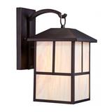 Nuvo Lighting 65673 - 1 Light 10" Claret Bronze Honey Stained Glass Shade Wall Light Fixture (TANNER 1 LT 10" OUTDOOR WALL)