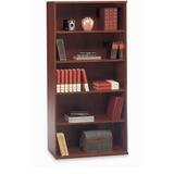 Bush Business Furniture Series C Bookcase 5-Shelf Open Double in Hansen Cherry 36" - WC24414