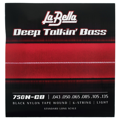 La Bella 750N-CB Black Nylon Tape