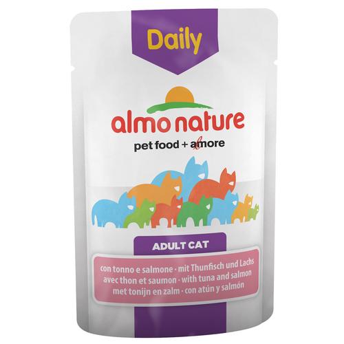 24x70g Lachsmix Almo Nature Daily Menu Katzenfutter nass