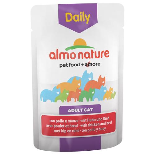 24x70g Huhnmix Almo Nature Daily Menu Katzenfutter nass