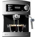 Cecotec Cumbia Power Espresso 20 Barista Aromax Kaffeemaschine. Leistung 2900 W, 2 Heizsysteme, 20-bar-Druckpumpe, Manometer, Doppelauslassfilterhalter und 2 Filter (Basic)