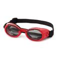 Doggles DGIL-13-XS ILS Shiny Red Frame/Smoke Lens Hundesonnenbrille, XS