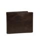 Fossil Wallet for Men Derrick, Leather Bifold Dark brown L 12,4 cm, W 0,5 cm, H 8,9 cm ML3771201