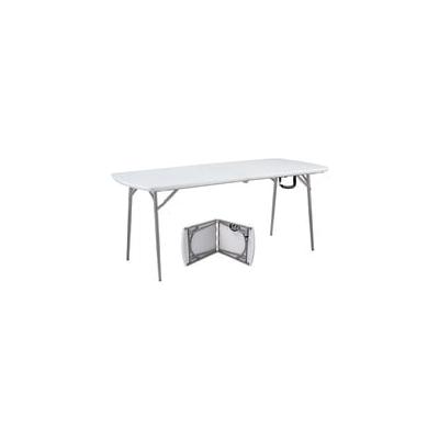 700 lb. Capacity 72" x 30" Fold-In-Half Resin Folding Table