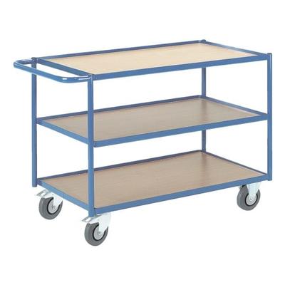 ROLLCART Tischwagen mit 3 Etagen »36 kg« blau, 119x82x60 cm