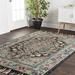 Blue/Navy 111 x 0.5 in Area Rug - Langley Street® Leyna Oriental Hand-Hooked Wool Navy/Blue Area Rug Wool | 111 W x 0.5 D in | Wayfair