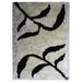 Black/White 48 x 1.5 in Indoor/Outdoor Area Rug - Bungalow Rose Crayton Floral Handmade Tufted Beige Indoor/Outdoor Area Rug | Wayfair